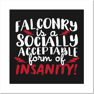 Falconry Is A Socially Acceptable Form Of Insanity Posters and Art